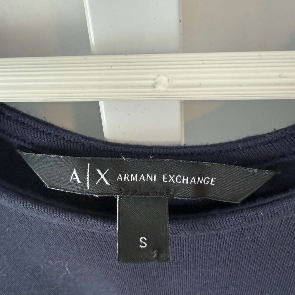 Armani Exchange AX Minimalist Black Tank Maxi Dress Bodycon Size S - Picture 8 of 8